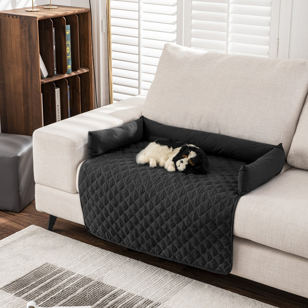 Waterproof Pet Sofa Protector Bed with Pillow –  Furniture Cover for Dogs & Cats