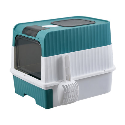 Enclosed Cat Litter Box with UV Sterilization – Hygienic & Odour-Controlled Design