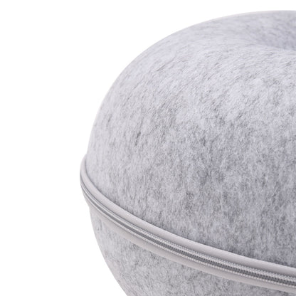 3-in-1 Round Felt Cat Tunnel Bed – Cozy Play Tunnel & Cave for Small Pets