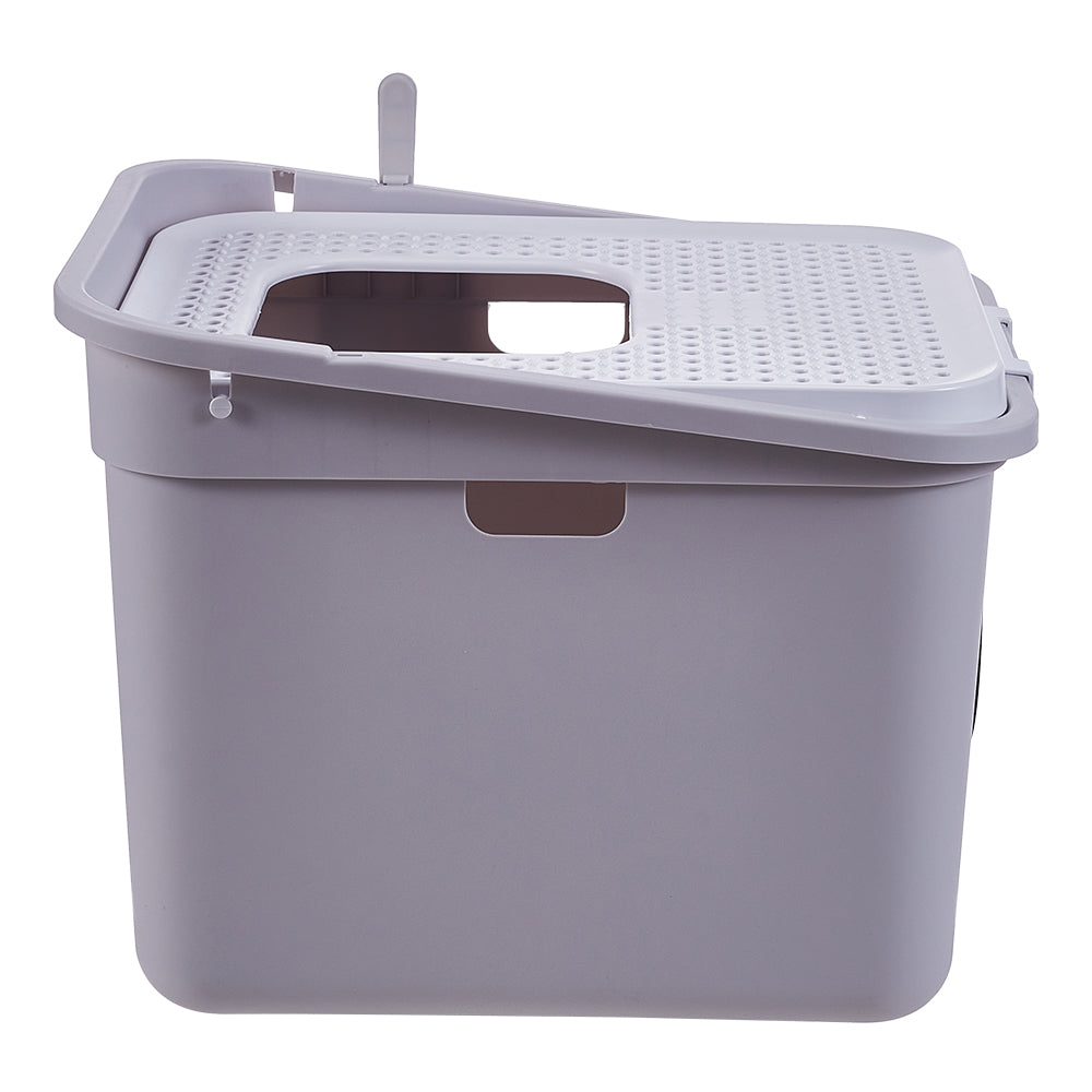 Enclosed Cat Litter Box with Top-Mounted Deodorizer – Spacious, Leak-Proof, and Easy-Clean Design