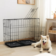 Foldable Wire Pet Crate with Dual Doors and Removable Tray – Secure & Easy-Clean Kennel for Small Pets