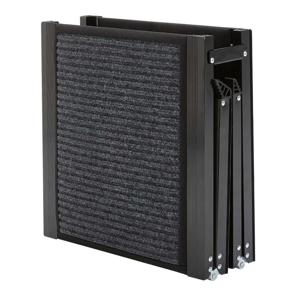 Outdoor Foldable Metal Dog Ramp – Non-Slip Pet Ladder for Cars, Trucks, and SUVs