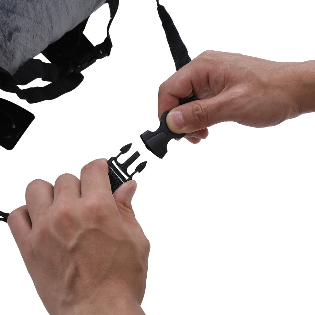 Dog Car Seat Bed for Small to Medium Pets – Travel Booster with Adjustable Strap & Storage Pockets