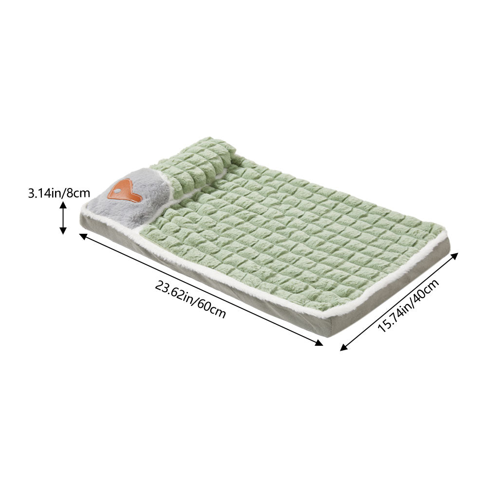 Washable Pet Bed – Soft Faux Fur Sleeping Cushion Mat for Puppy & Cat