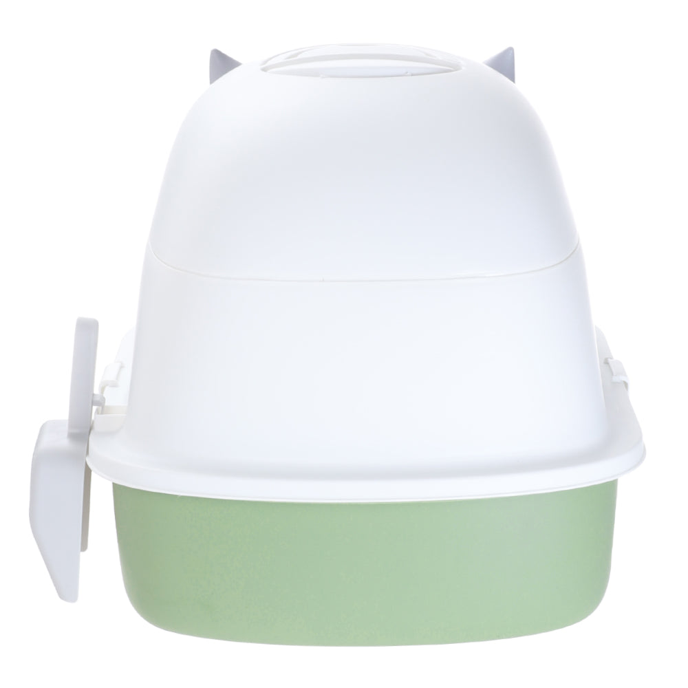 Fully Enclosed Cat Litter Box with Pull-Out Drawer and Deodorizer – Space-Saving, Odour-Reducing Design