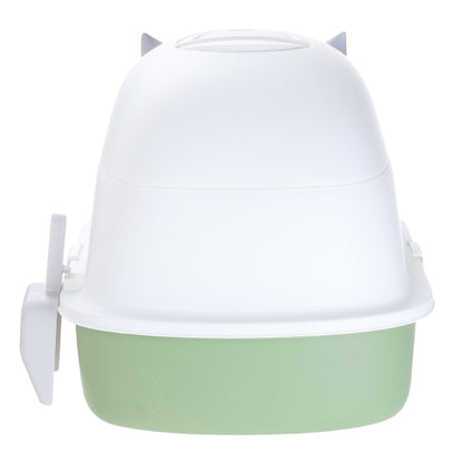 Fully Enclosed Cat Litter Box with Pull-Out Drawer and Deodorizer – Space-Saving, Odour-Reducing Design