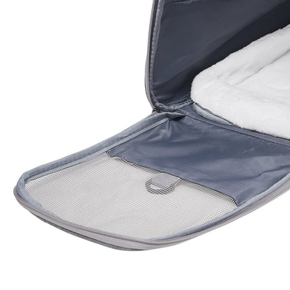 Grey Oxford Pet Travel Carrier – Soft-Sided, Foldable & Breathable Design