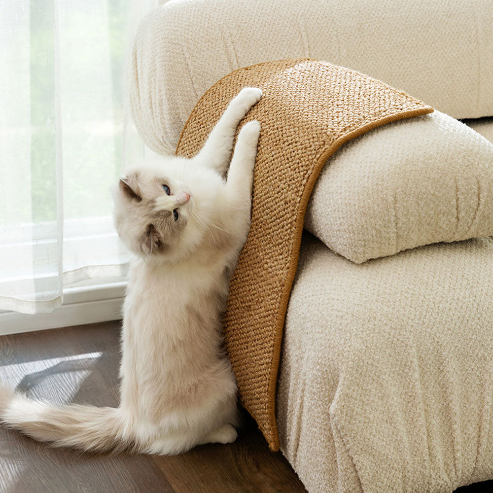 Non-Slip Pseudo-Sisal Cat Scratching Mat – Versatile Floor Protector and Play Pad for Pets