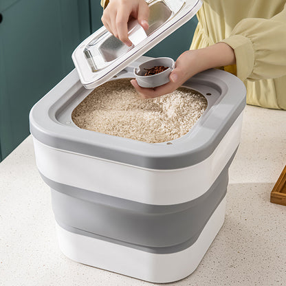Collapsible Food Storage Container – Portable, Space-Saving Solution with Triple-Seal Freshness Protection