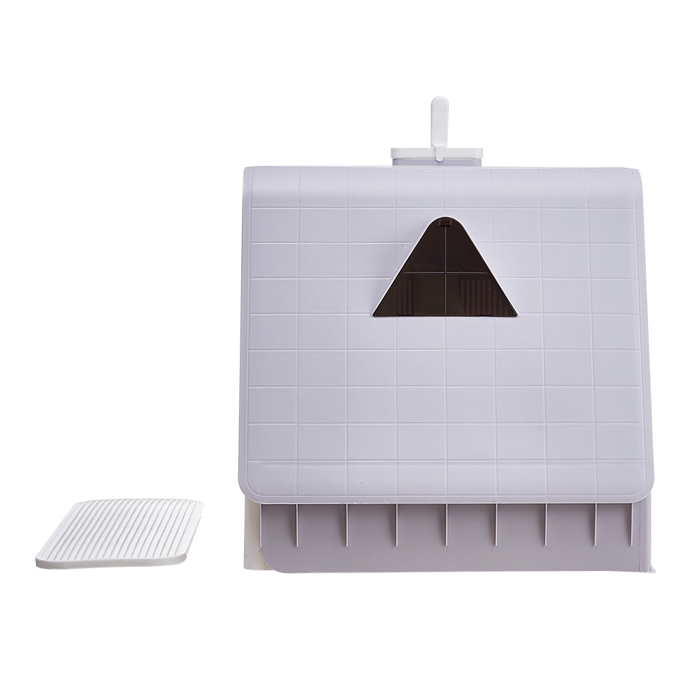 Large Enclosed Cat Litter Box with Bamboo Charcoal Deodorizer – Multi-Cat, Odor-Control, Anti-Tracking Design