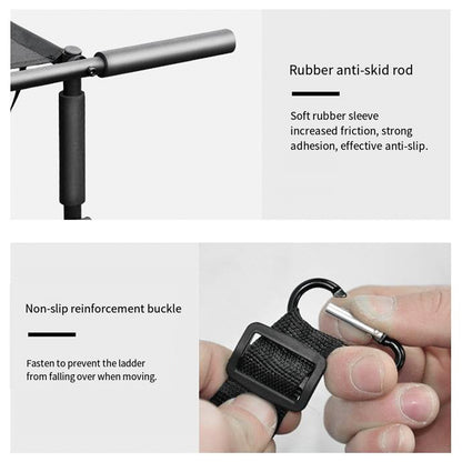 Lightweight Folding Pet Stairs - Adjustable Telescopic Ladder for Cats & Dogs