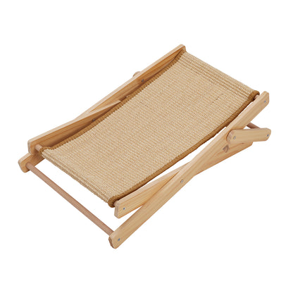 Pets Mood Sisal Cat Recliner Bed – Adjustable & Foldable Cat Scratching Lounge for Sunbathing and Resting