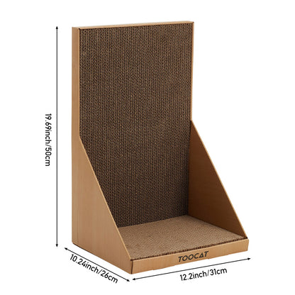 L-shaped Cat Scratching Board – Safe, Space-Saving and Ideal for Claw Care