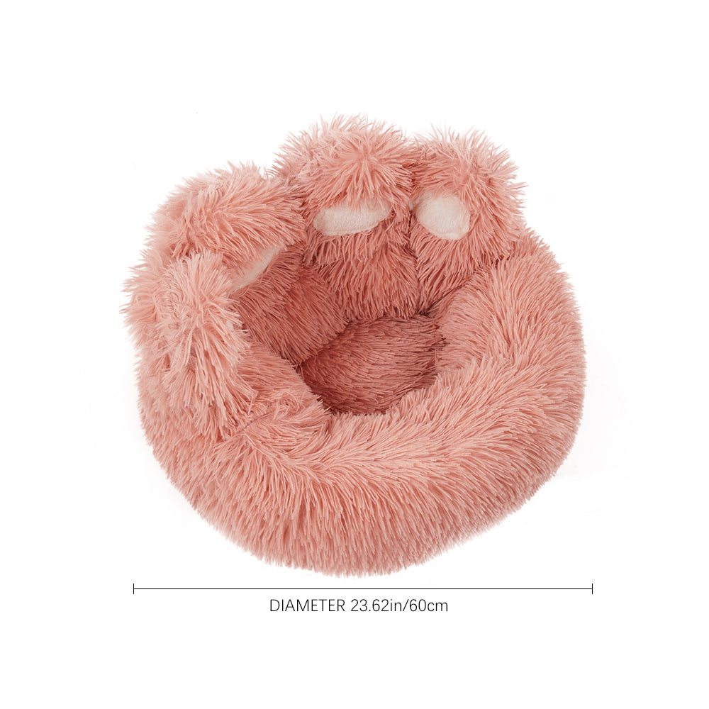 Soft Plush Pet Bed – Cozy & Comfortable with Non-Slip Bottom