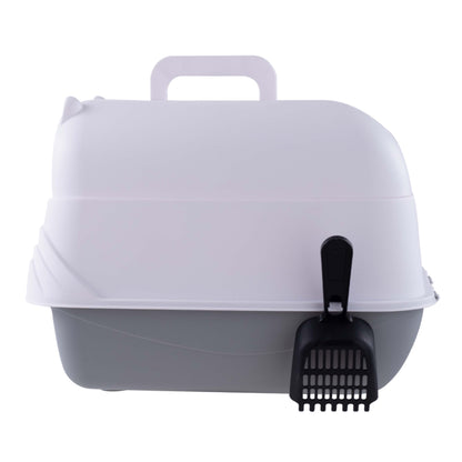 Large Enclosed Cat Litter Box with UV Disinfection Light – Odor Control and Easy-Clean Design