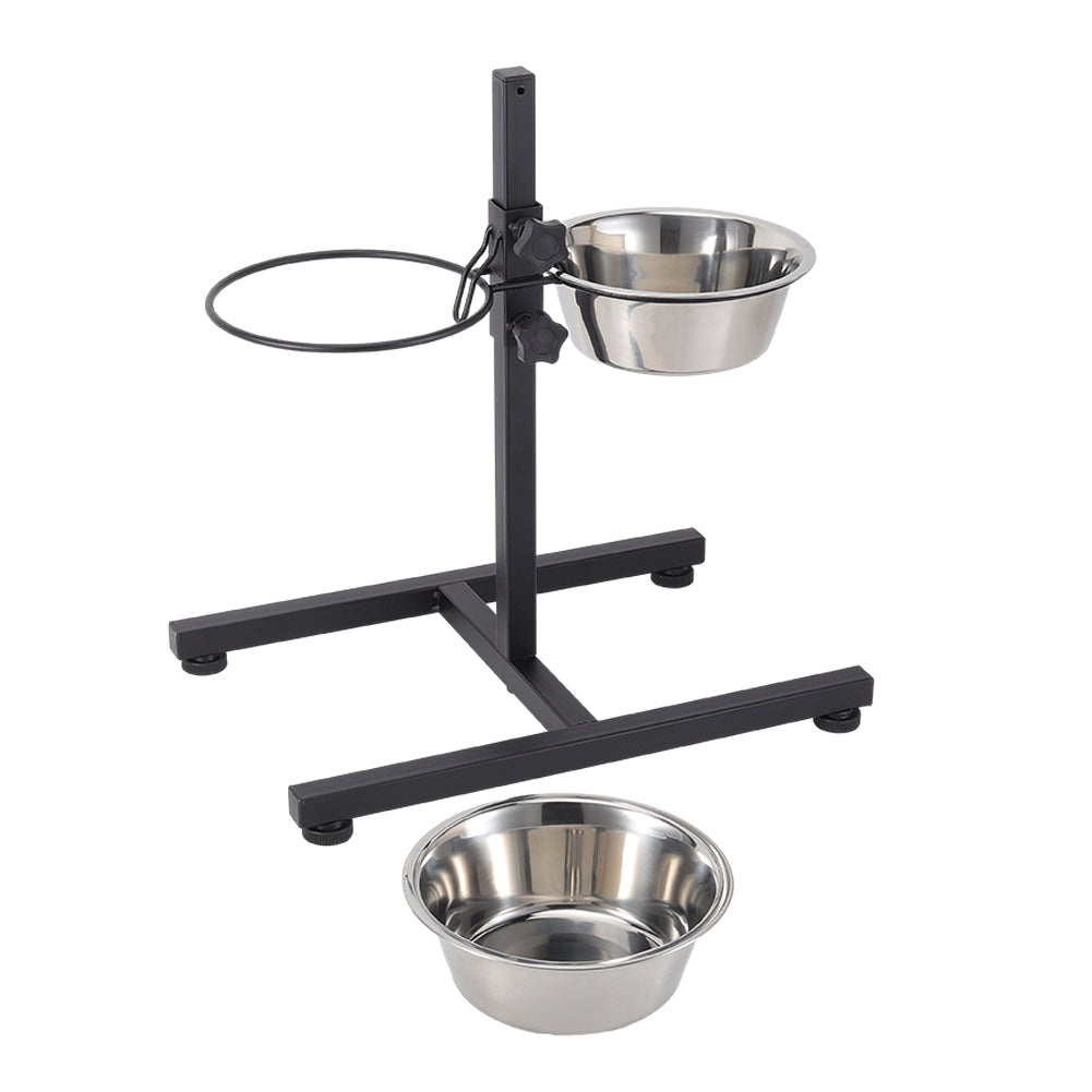Adjustable Double-Bowl Pet Feeder – Elevated Stand for Cats & Dogs, Anti-Slip & Hygienic Design