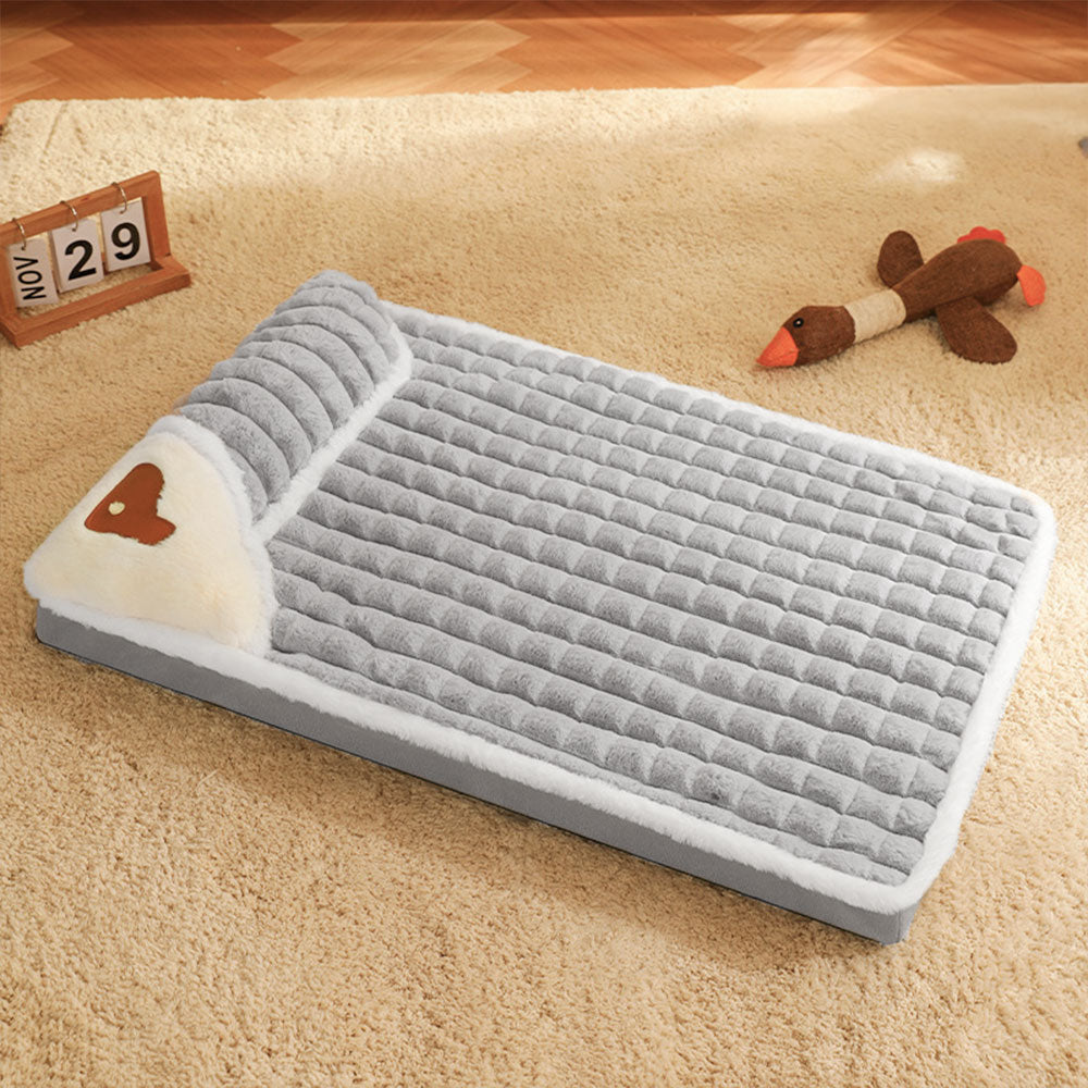 Washable Pet Bed – Soft Faux Fur Mattress Cushion for Puppy & Cat