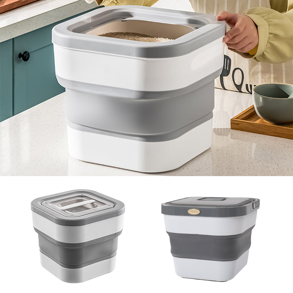 Collapsible Food Storage Container – Portable, Space-Saving Solution with Triple-Seal Freshness Protection