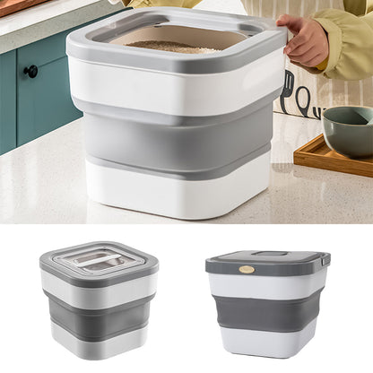 Collapsible Food Storage Container – Portable, Space-Saving Solution with Triple-Seal Freshness Protection