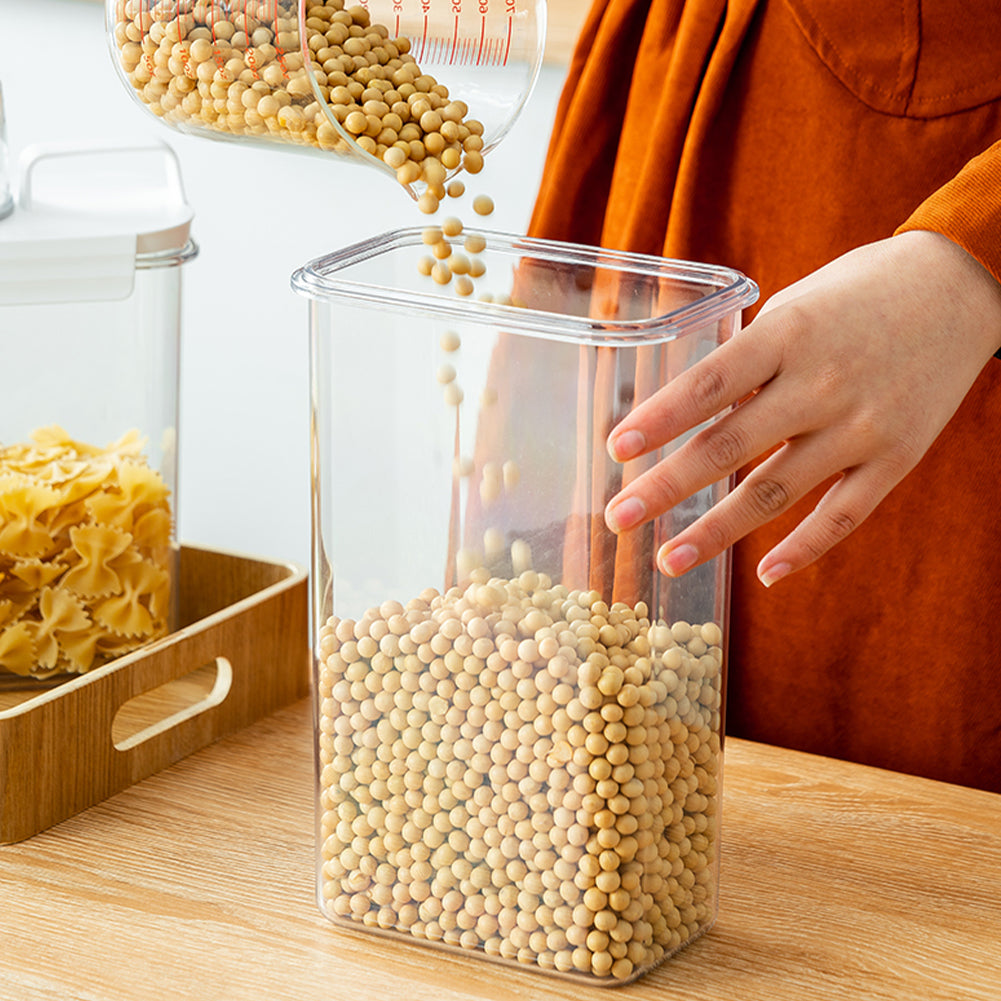 2.3L Airtight Food Storage Container – BPA-Free, Transparent & Stackable Cereal and Grain Organizer