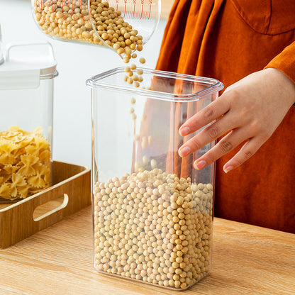 2.3L Airtight Food Storage Container – BPA-Free, Transparent & Stackable Cereal and Grain Organizer