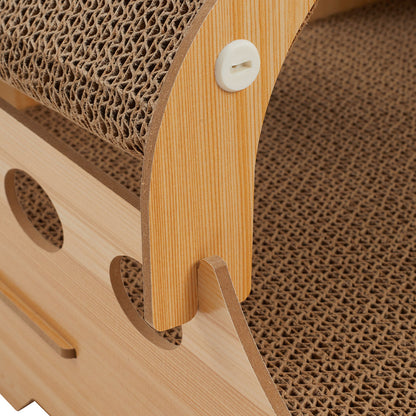 Multi-Functional Cat Scratching Board with Hanging Toy Ball – Durable, Interactive Resting House for Cats