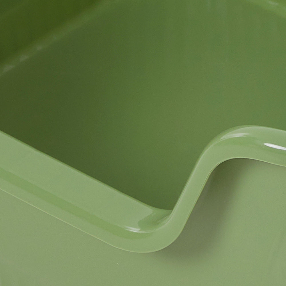 Open Top Cat Litter Box with Scoop – Easy Entry & Spill-Proof Design