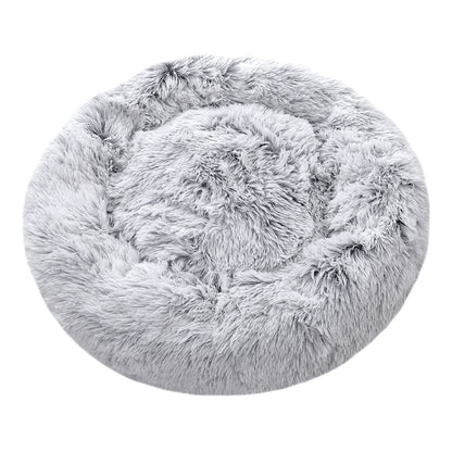 Calming Donut Pet Bed – Plush Round Cuddler for Cats and Small Dogs