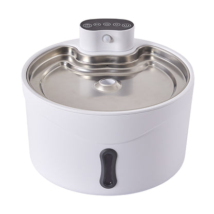 Ultra-Quiet Pet Water Fountain - 2.6L Capacity with Three Flow Modes