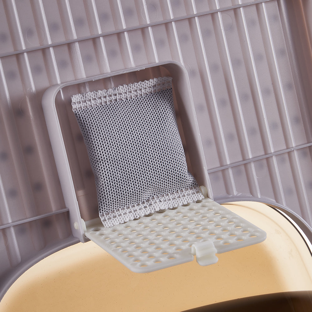 Enclosed Cat Litter Box with Top Deodorizer – Spacious, Odour Control, and Easy to Clean