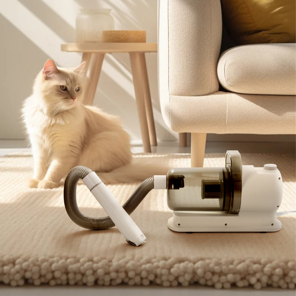 300W Multifunctional Pet Grooming Vacuum Cleaner with Clippers and Attachments