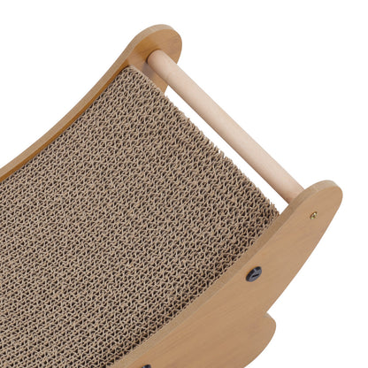 2-in-1 Cat Scratching Board & Lounge Bed – Creative Moon-Shaped Design