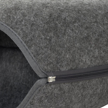 3-in-1 Felt Cat Tunnel Bed – Cozy Play Tunnel & Resting Space for Cats