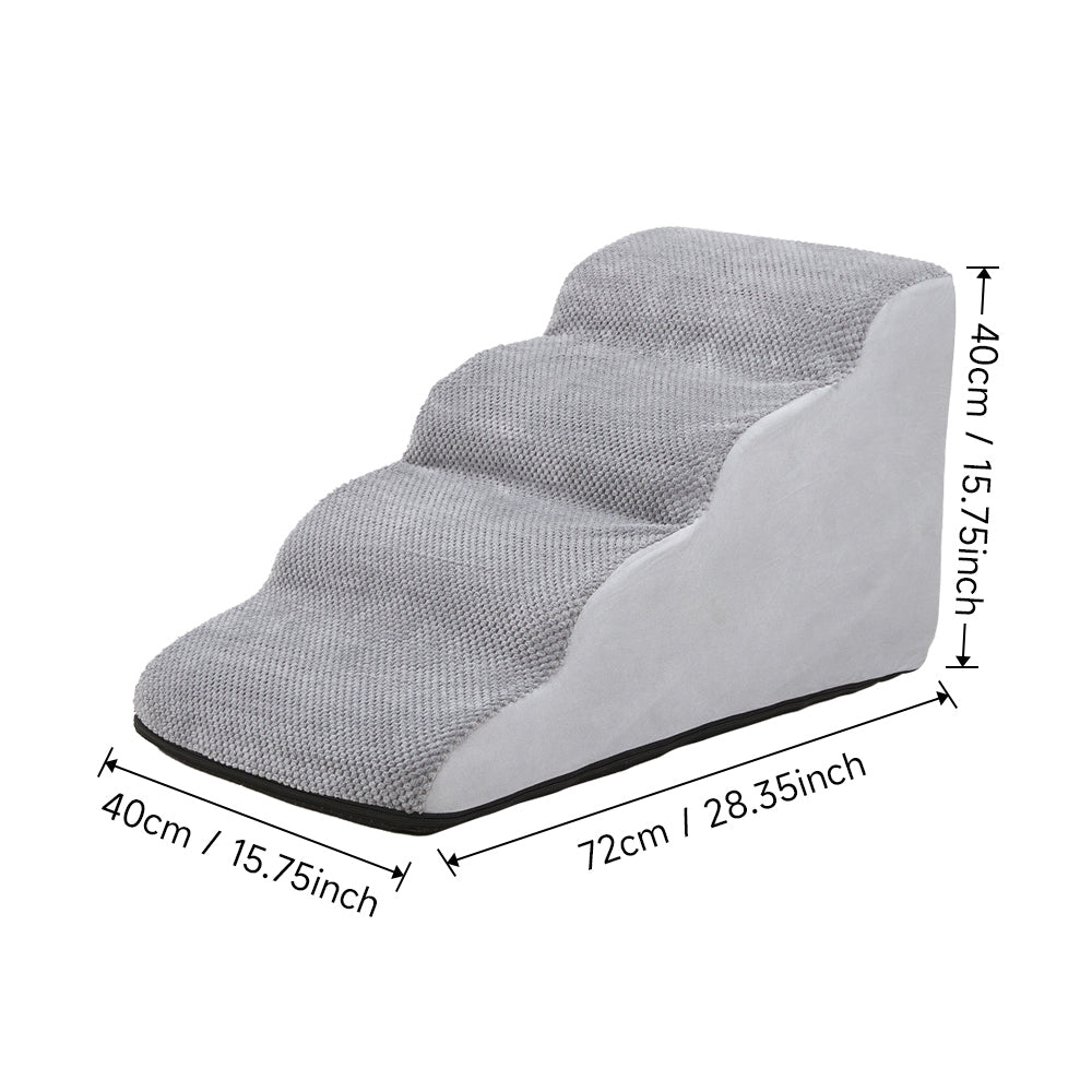Non-Slip Pet Steps with Removable Cover – Comfortable & Sturdy Staircase for Small Dogs