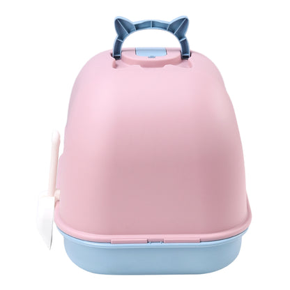 Durable Flip-Top Cat Litter Box with Odour Control & Scoop